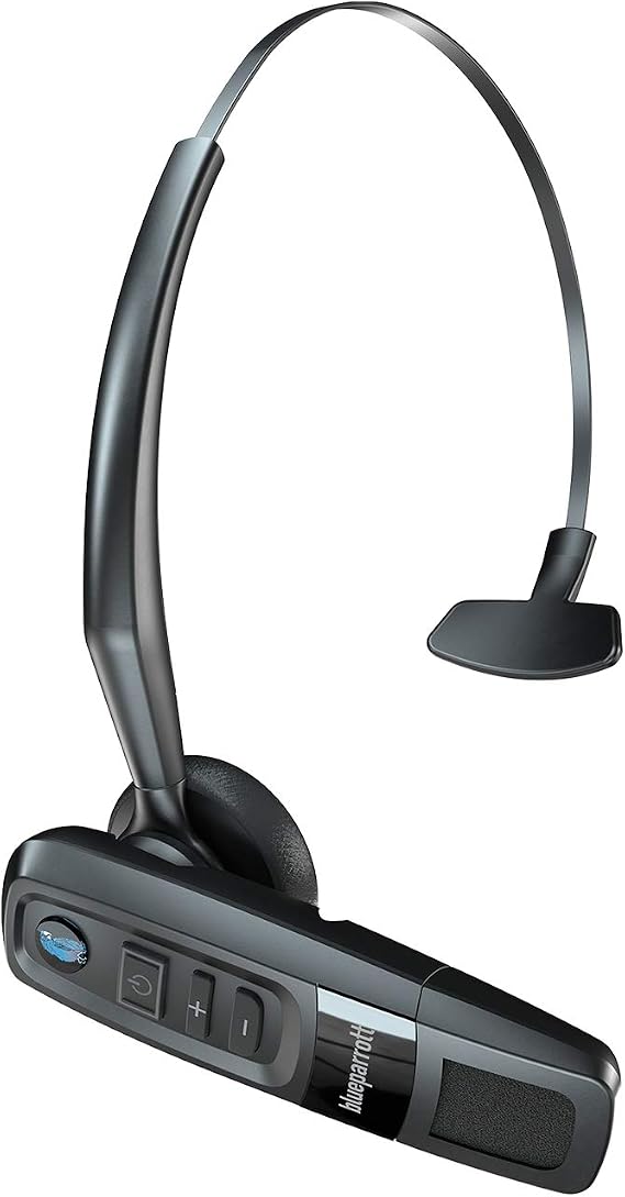 BlueParrott C300-XT Noise Canceling Bluetooth Headset Hands-Free Wireless Headset, Perfect For High-Noise Environments, Long Wireless Range with Superior Sound, IP65-Rated, Black