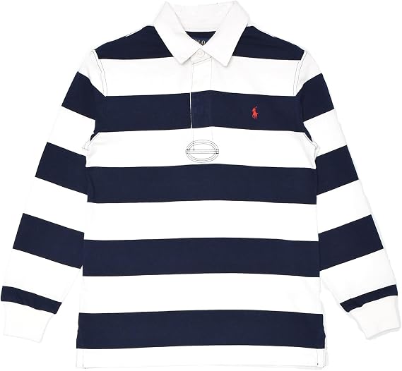 Polo Ralph Lauren ポロ ラルフ ローレン ストライプド コットン ジャージー ラグビー シャツ 322932280 長袖tシャツ キッズ ジュニア 子供 並行輸入品