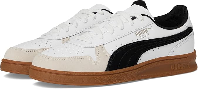PUMA Mens Indoor Lace Up Sneakers Shoes Casual - White