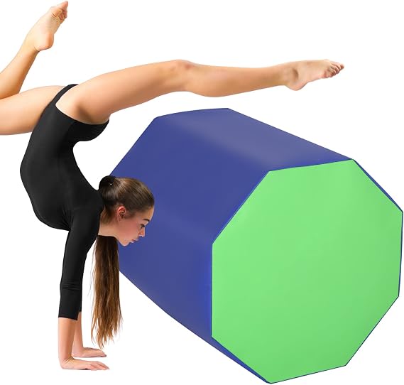 Octagon Mat for Gymnastics Octagon Tumbler Mat Gymnastics Skill Shape Tumbling Mats Somersault Backbend Tumbling Trainer for Home Exercise Gymnastic Equipment Mats for Kids