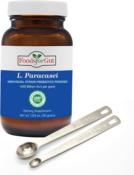 Lactobacillus Paracasei Probiotic Powder 400 Billion cfu's | Made in USA | No Additives | Direct from Manufacturer | No Third-Party Storage | Immune Support | L. Paracasei | 30 Grams (1.05 Oz)