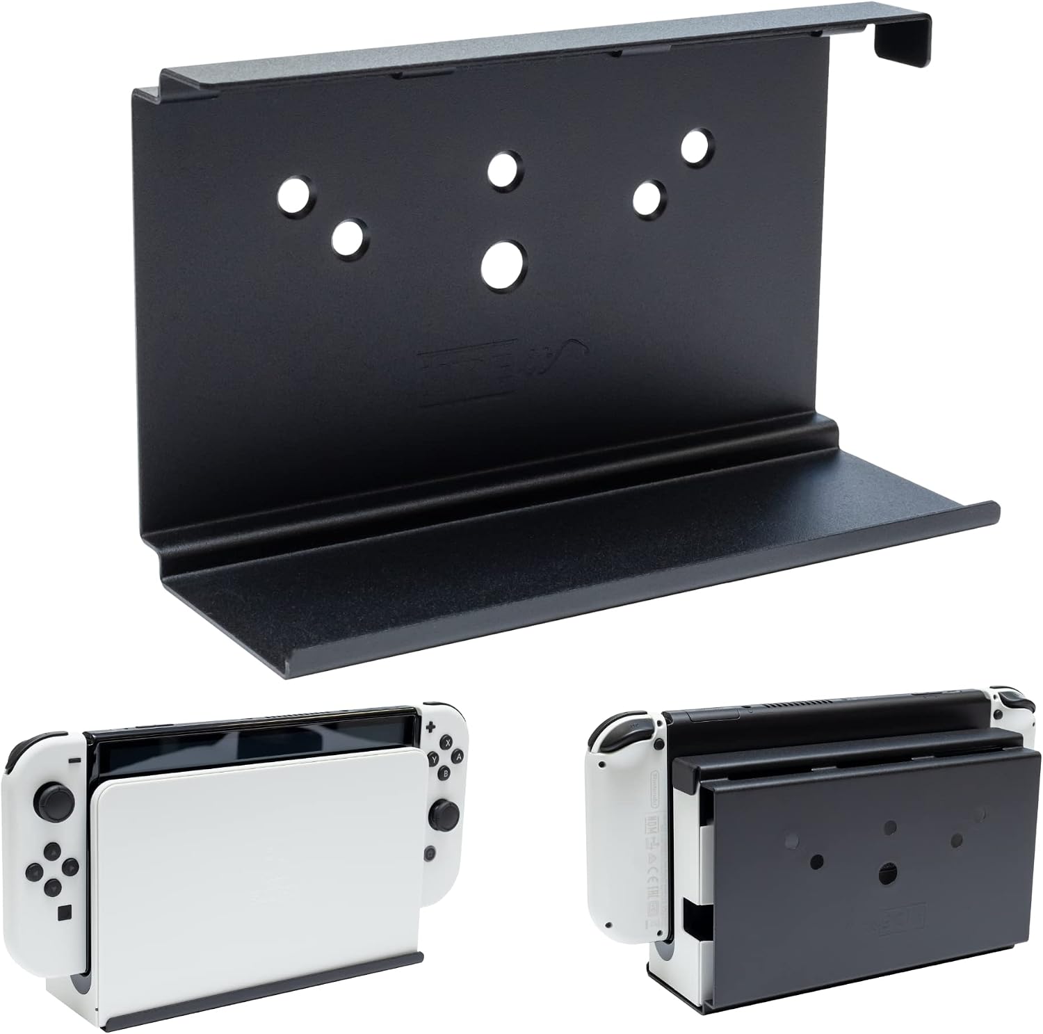 HIDEit Switch Mount - Wall Mount Nintendo Switch Dock Black