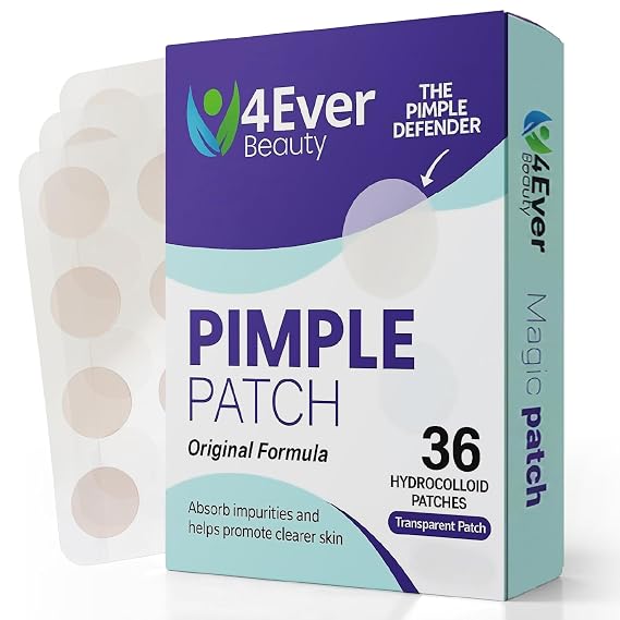 Hydrocolloid Pimple Patches for Face & Body | Ultra-Thin Invisible Acne Spot Covers | Pimple Stickers 36 Count (12mm) | Original