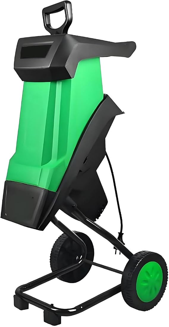 Garden Tree Branch Crusher Machine, 2400w Electric Wood Chipper, With 50l Collection Bag, Suitable For Garden, Backyard, Compact, Quiet & Easy To Use