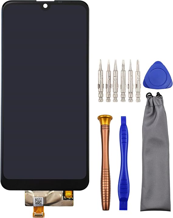 Replacement Screen LCD Display Touch Digitizer Assembly for LG Q60 K50 6.26" Black LM-X525 LMX525BAW LMX525EAW LM-X520 802LG LMX520EMW LMX520BMW with Tool Kit