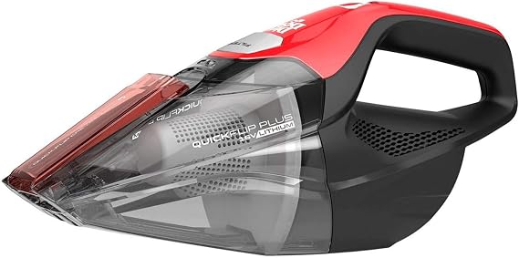 Dirt Devil QuickFlip Plus 16V Cordless Handheld Vacuum Cleaner | Powerful Suction, Lightweight and Portable, Includes Quick Flip Crevice Tool, Stair & Upholstery Tool, Rechargeable Battery