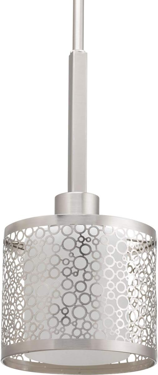 Progress Lighting Mingle Mini-Pendant Light, Brushed Nickel