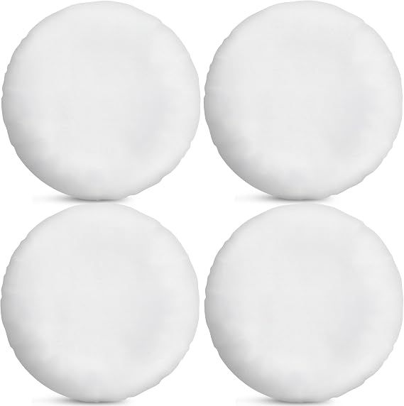Foamily Round Throw Pillows 4 Pack 20" Pillow Inserts for Couch or Bed Decorative Bedding - Made in USA @ M&A STYLES LTD
