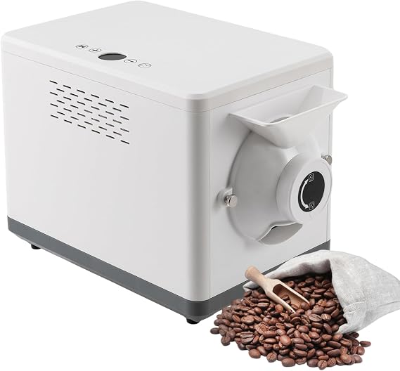 Coffee Roaster, 1600W Electric Coffee Roaster, 6L Digital Display Commercial Roaster, Temperature/Time Adjustable Auto-matic Nuts Coffee Bean Roaster,110V