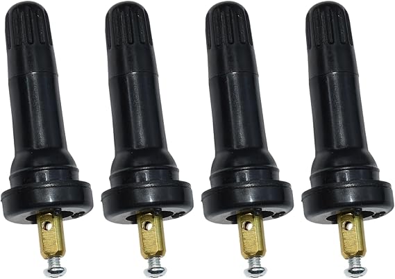 TPMS Valve Stems, 4 Pack Rubber Replacements