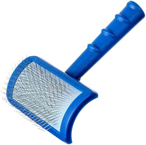 Show Tech Tuff On Tangles Long Pin Slicker Brush - Professional Dog Slicker Brush for Dogs | Suitable for Long-Haired Pets | Ergonomic Design | Enhance Your Pet's Coat Health & Appearance - Soft