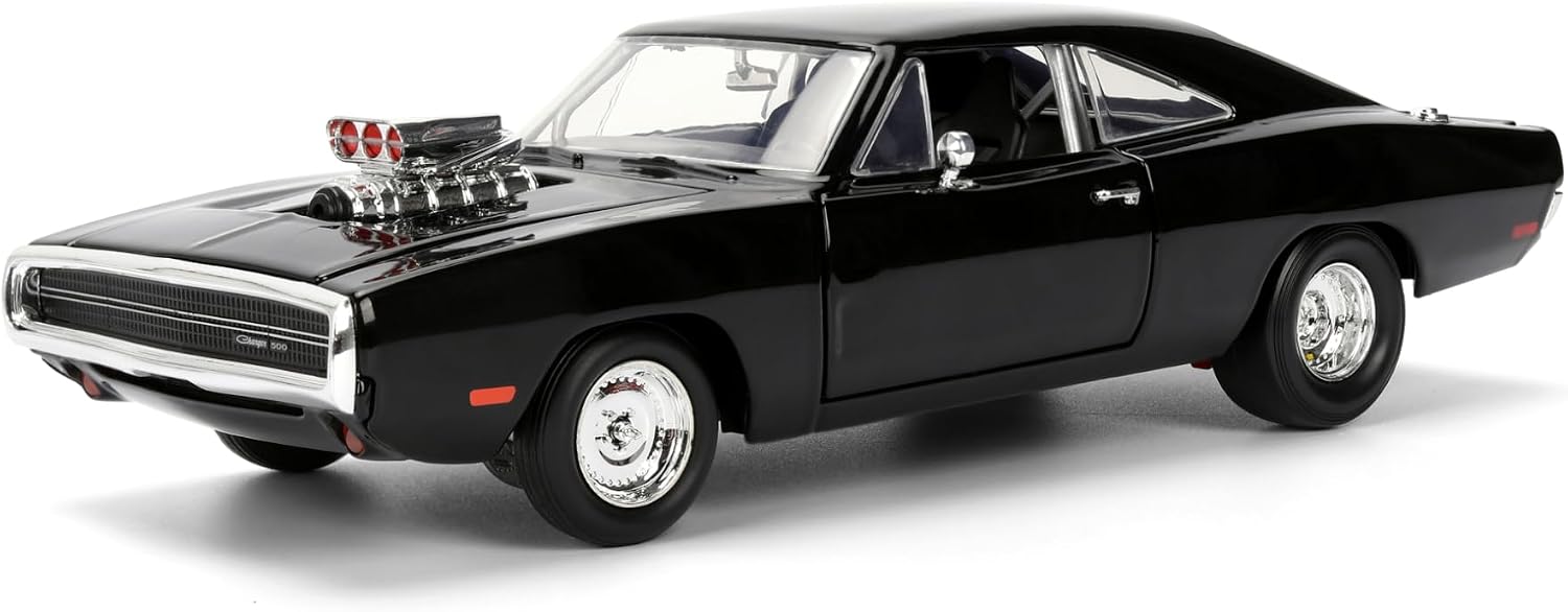 Jada, 253203068, Fast & Furious Fast & Furious 1327 Dodge Charger 1:24, Licensed, Free Wheel, Die-Cast Metal, Openable Parts Door, Luggage & Doors, 21 cm