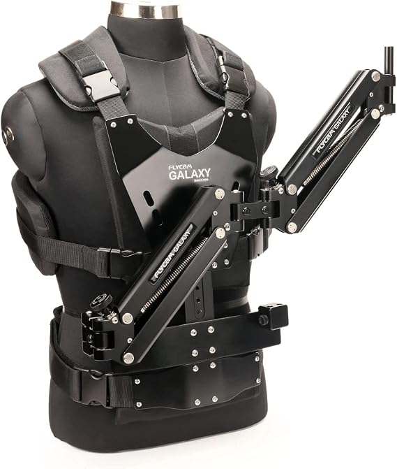 FLYCAM Galaxy Arm & Vest Body-Mount for Stabilizers & Gimbals, 10kg/22lb | Wear your heavy stabilizer instead of carrying it; vest takes the weight off your arms with smooth spring support