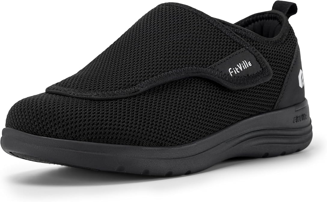 FitVille Womens Diabetic Shoes Extra Wide Fit Trainers
