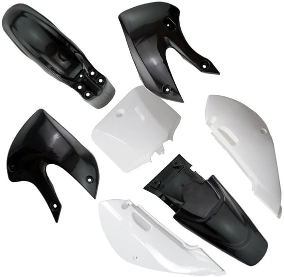 Plastic Fairing Kit | Complete Kx 65 KX65 Fender parts (4Black+3White)