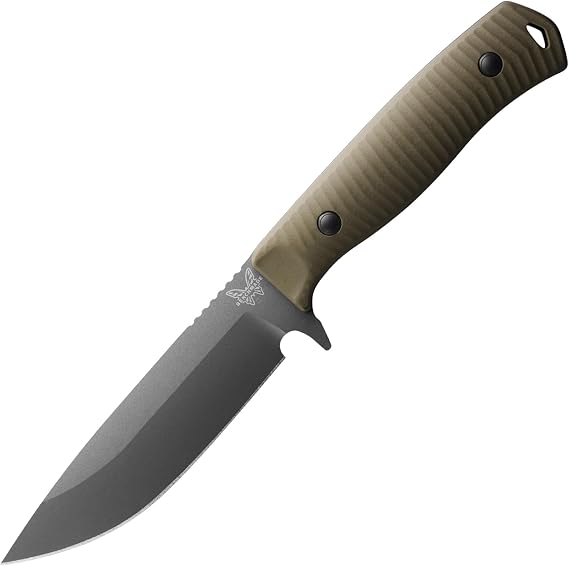 Benchmade - ANONIMUS 539GY Fixed Blade Outdoor Knife with OD Green Handle (539GY)