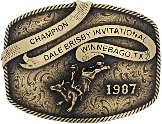 Montana Silversmiths Officially Licensed Dale Brisby Rodeo Western Belt Buckle