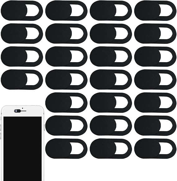 25 Pcs Webcam Cover Slider for Privacy, Ultra thin Laptop Camera Cover Slide, Phone Camera Cover, Privacy Sticker & Webcam Protector for Laptop, Desktop, Pc, Tablet, Smartphone and More