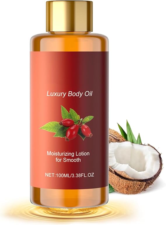 Glow Remedy Oil Skin Tightening & Firming Body Oil for Women - Magic Luxury Glow Oil with Organic Coconut, Pure Honey & Rosehip, Non-Greasy Daily Moisturizer for Radiant Smooth Skin, 100ml