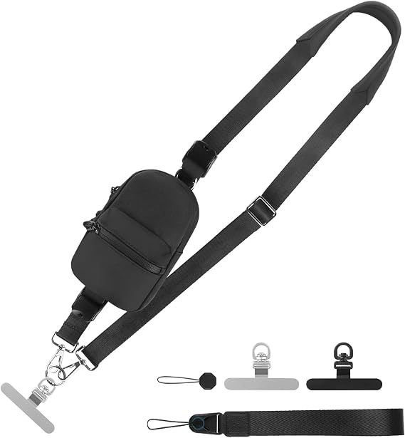 Phone Strap Crossbody Wrist Strap, Upgraded Phone Lanyard with Adjustable Purse