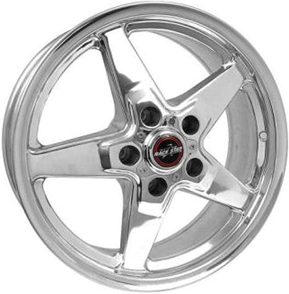 Race Star - 92 Drag Star 17x7.00 5x5.00bc 4.25bs Direct Drill Polished Wheel (92-770947DP)