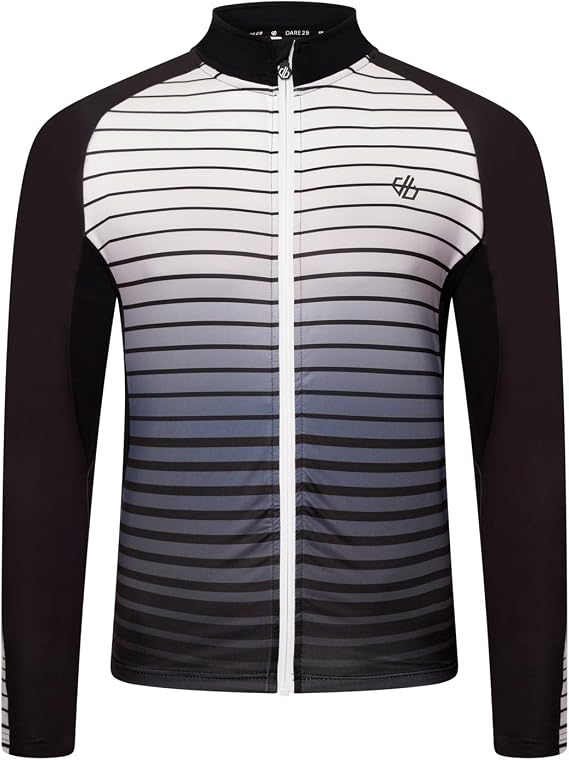 Dare 2b Mens AEP Virtuous Reflective Cycling Jersey - Black - S