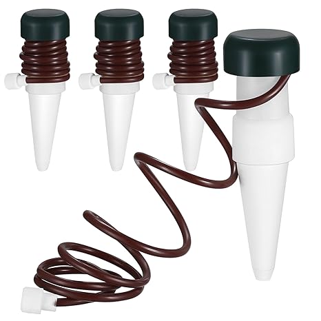 4 x Automatic Watering System, Water Dispenser Plants Watering Systems, Watering for Plants on Holiday, Watering Devices for Garden, Balcony, Potted Plants, Indoor Plants Flowers