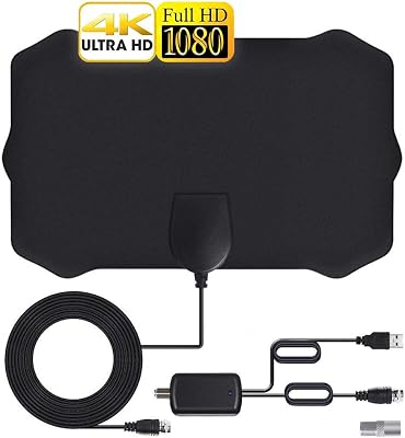 [Updated 2020] Digital HD TV Antenna, Amplified HD Digital TV AntennaDigital Amplified HD TV Antenna 120 Mile Range Support 4K 1080p & All Older TVs Powerful HDTV