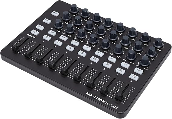 MIDI Keyboard Controller Portable MIDI Controller Music Creation Tool Control Knobs Push Sliders Buttons for Arrangement and Recording Studio