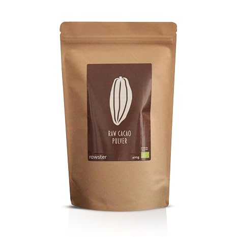 400 g Organic Raw Cocoa Powder Unsweetened from Peru 100% Natural Raw Cacao Powder rawster