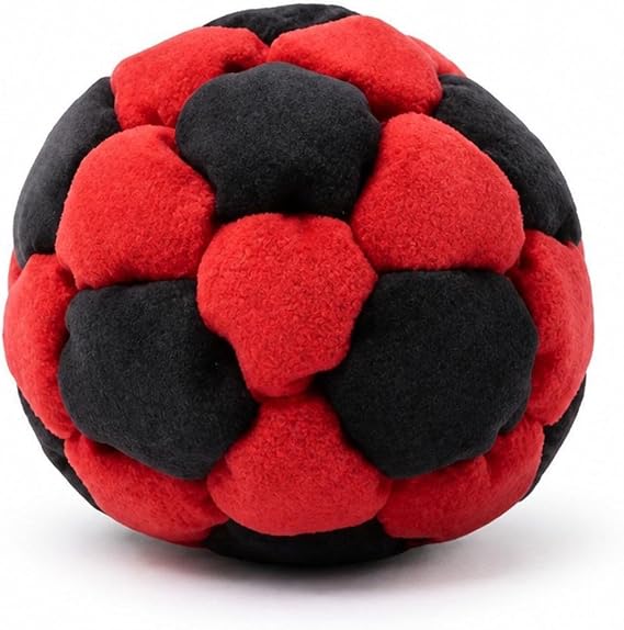 Hacky Sack, Dragonfly Footbag, 32-Panel Spiral Pellet Filled Footbag Ball, Soft Durable Soccer Style Kick Bag for Foot Coordination Training, Outdoor Play, Stress Relief Toy