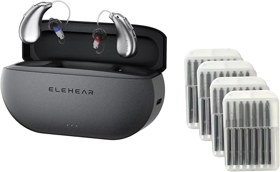 ELEHEAR-Beyond OTC Hearing Aids with Wax Guards, Smart Bluetooth Enabled & App Control