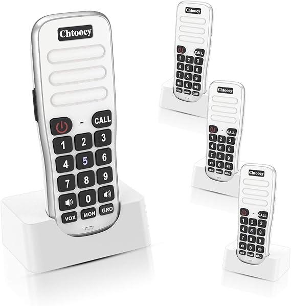 Intercoms Wireless for Home, 1 Mile Long Range for House Business Office, Handheld Room to Room Communication System, Rechargeable Loud & Clear 10-Channel Anti-Interference Intercom System