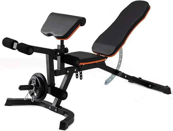 Home Gym Dumbbell Bench for Full Body Exercise Weight Bench Adjustable Folding Incline Decline Workout Bench Sit-ups Bench Fitness Bench Max Load 660lbs