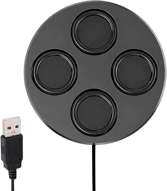 Portable Speaker, Wired USB High Volume Bass - Small Computer Speaker - For Desktop, Work, Game, Car, RV, TV