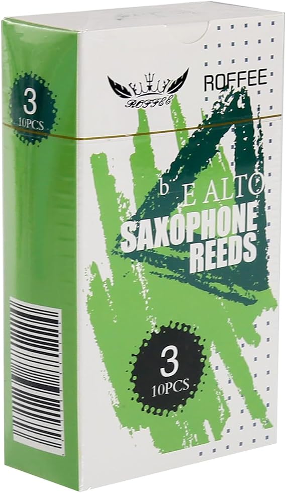 3.0 Strength Saxophone Reeds for Alto Saxophone - 10 Reeds Individually Wrapped