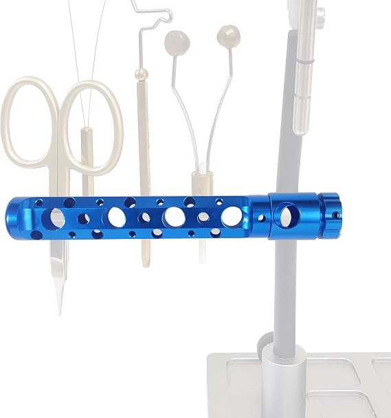 Aventik CNC Machined Fly Tying Tool Caddy Fits Almost All Standard Vise Stems Aircraft T6 Aluminum Type II Anodized 5 Color Options Proudly Designed in Germany Fly Tying Tool