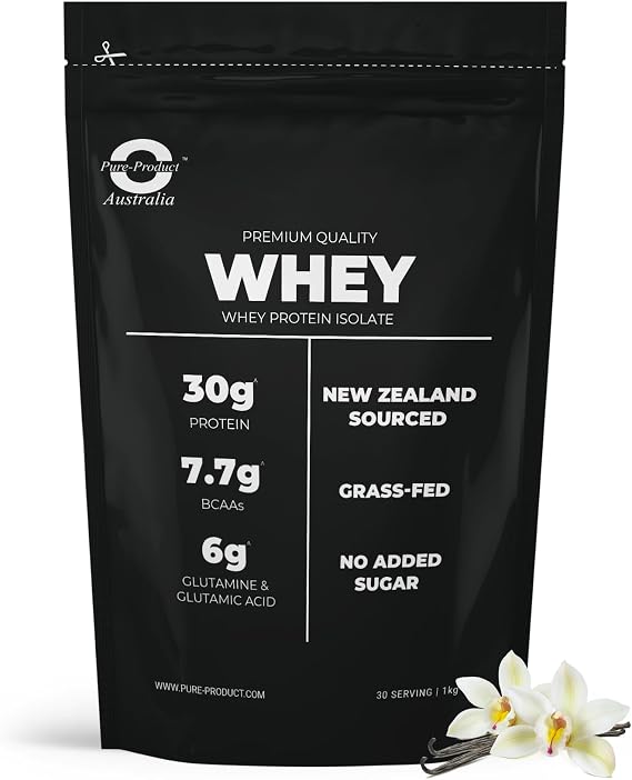 Pure Product Australia Whey Protein Isolate Powder Vanilla 5 kilograms