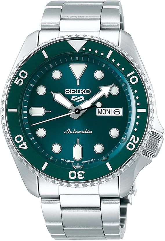 Seiko 5 Sports SRPD61 Men's Wristwatch, Automatic Mechanical and Limited Distribution Model, Green