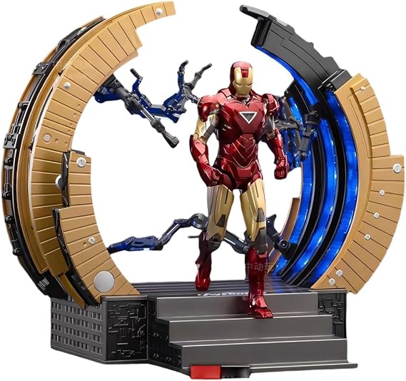 ZD Toys Anniversary Series Action Figure Set: Iron Man MK6 Dismantling Armor Platform (1928), 20cm Height