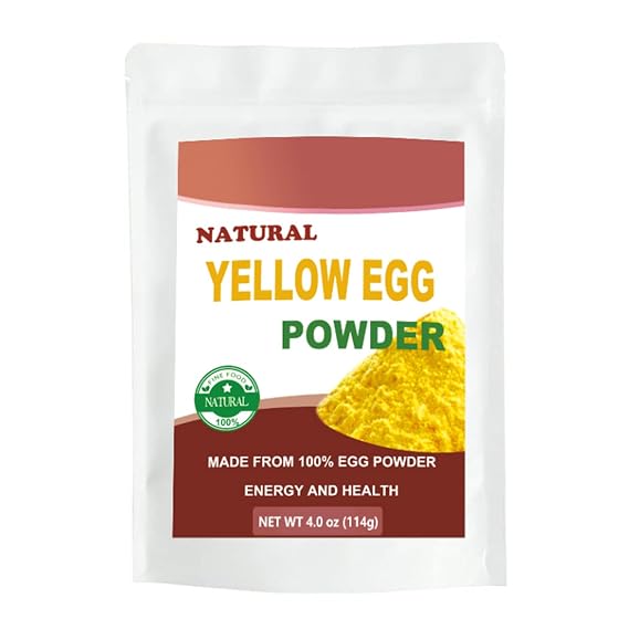Natural Yellow Egg Powder, 100% Egg Powder, for Baking and Cakes, 4 oz (114g)