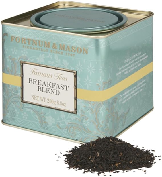Fortnum & Mason British Tea, Breakfast Blend, 250g Loose English Tea in a Gift Tin Caddy (1 Pack) - Seller Model Id Lbbsfl098b - USA Stock