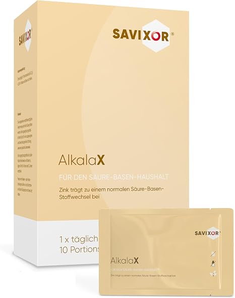 AlkalaX Mineral Complex 10 x 5 g Vegan - With 3.5 mg Zinc 250 mg Calcium 250 mg Magnesium and 400 g Potassium Zinc Made in Germany & Halal