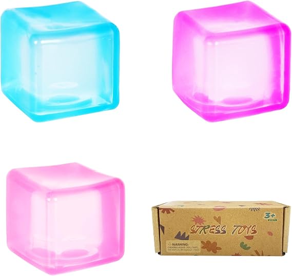 3.5cm 3 Pack Squishy Cube Slow Rising Fidget Toys