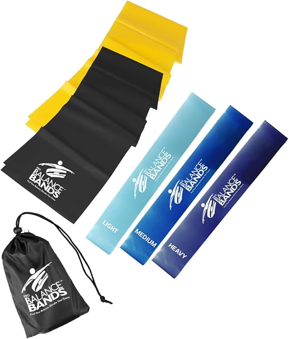 Resistance Bands Exercise & Loop Stretch Bands for Working Out, Physical Therapy & Home Gym 100% Natural Latex, Free Workout Videos Endorsed Co Owned By 2024 Gold Medalist