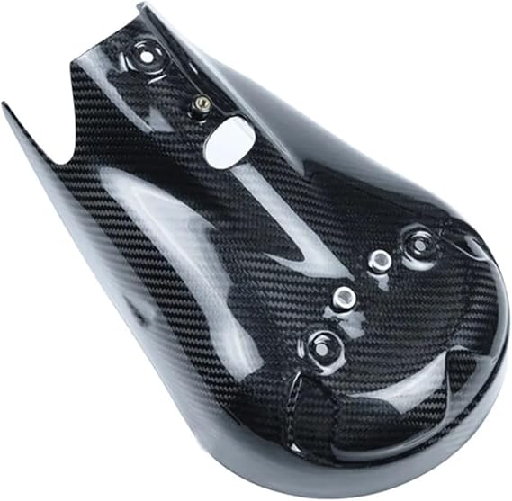 Compatible with Ducati Panigale 1299 959 V2 Carbon Fiber Exhaust Pipe Cover Protection Heat Shield Motorcycle Fairing Kits Accessories Moto(Twill Glossy)