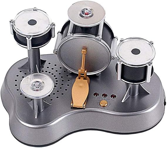 Alnicov Mini-Fingertrommel-Set mit Touch-Drumming und LED-Licht für Jazz-Percussion