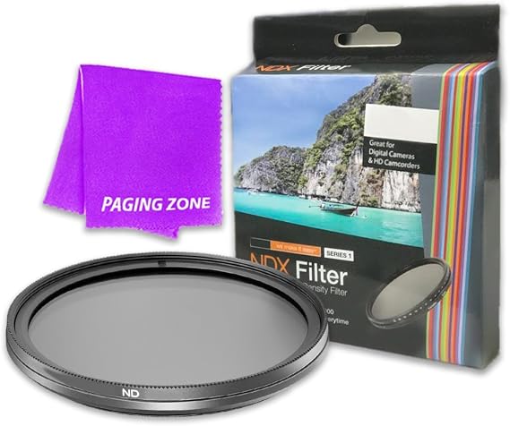 58mm NDX Variable Range Neutral Density Fader Filter Adjustable from ND2 - ND1000 for Canon EF-S 55-250mm f/4-5.6 is STM Lens
