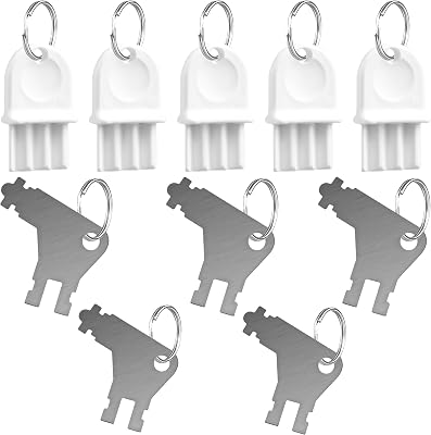 10 PCS Paper Towel Dispenser Key, 2 Style Universal Toilet Paper Dispenser Key Kits, Compatible with Georgia PacificWaffle Toilet PaperPaper Towel Dispensers Keys