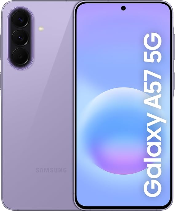 Samsung Galaxy A57 5G Smartphone, Awesome Lilac,128GB Storage
